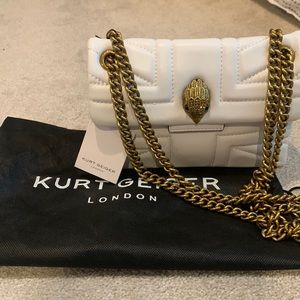 Kurt Geiger London white leather Mini Kensington